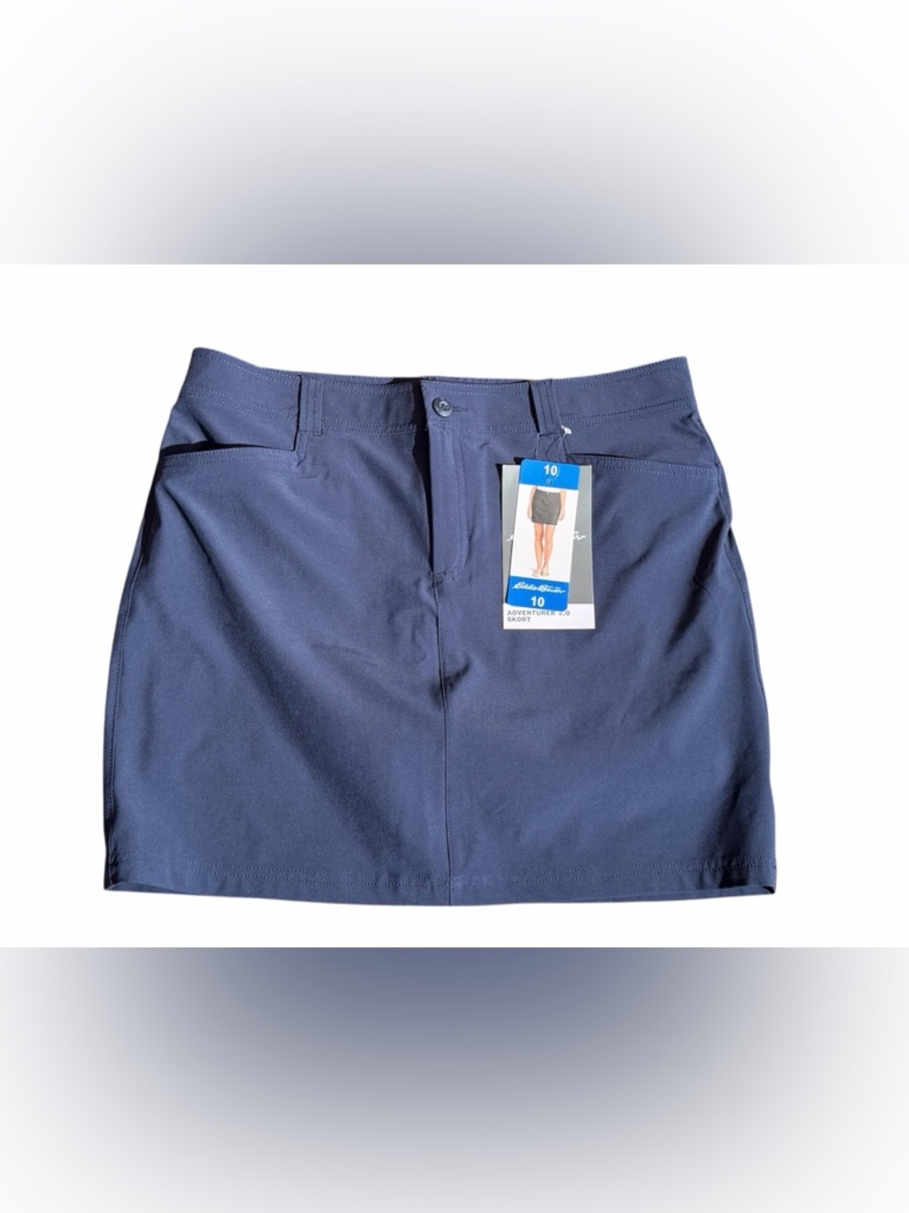 Eddie Bauer Women's Size 10 Navy Adventurer 2.0 Skort Golf Travel Hike UPF 50